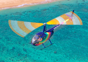 レインボーヘリコプター　オアフ島ヘリコプターツアー