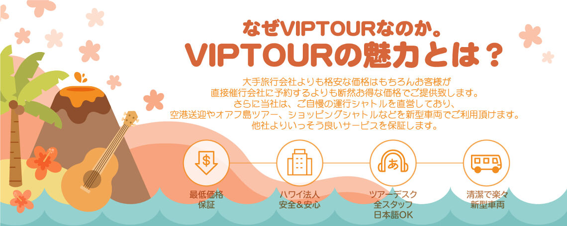 現地ツアー ハワイvipツアー ハワイオプション ハワイオプショナルツアー予約専門会社
